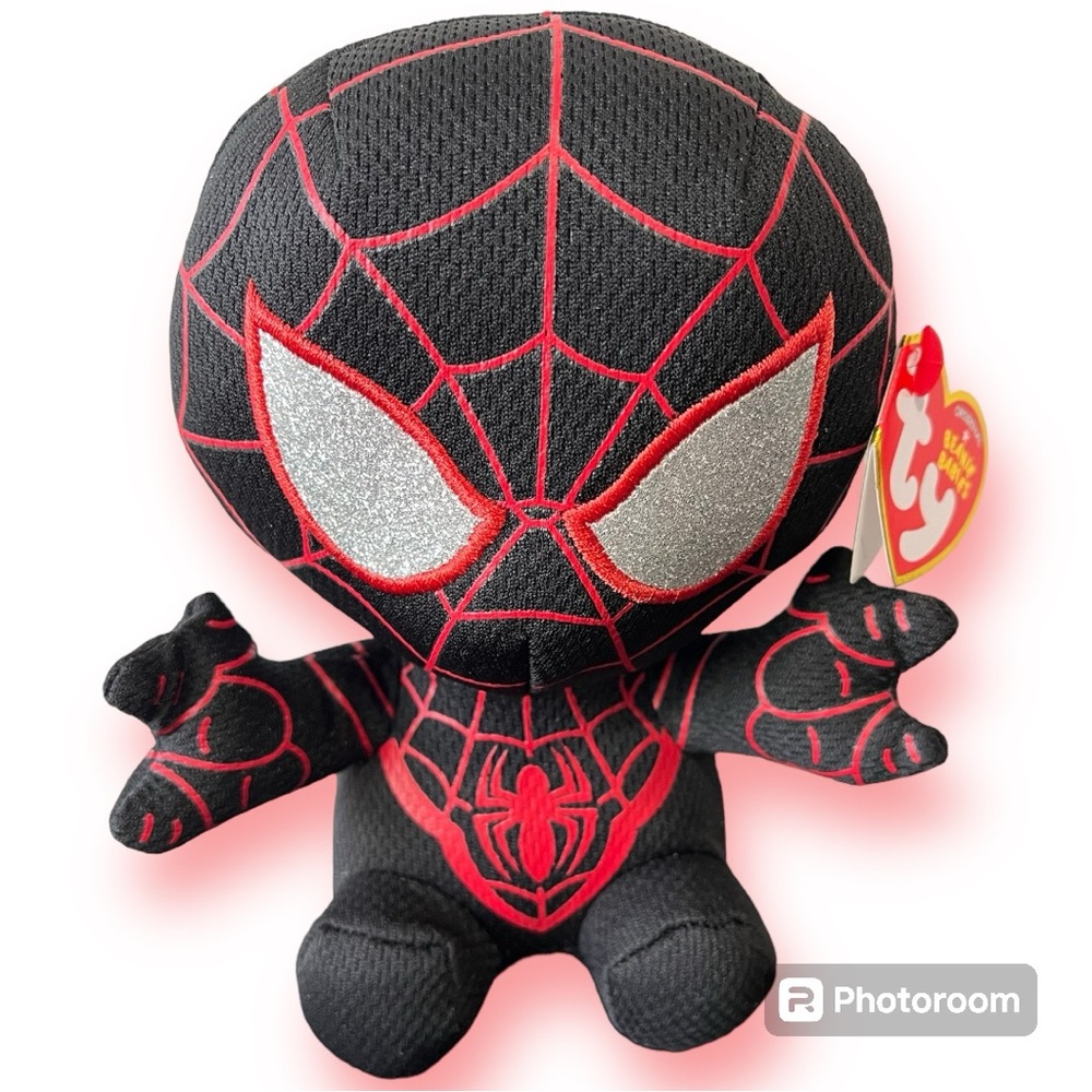 Ty Beanie Baby Marvel Spiderman Miles Morales